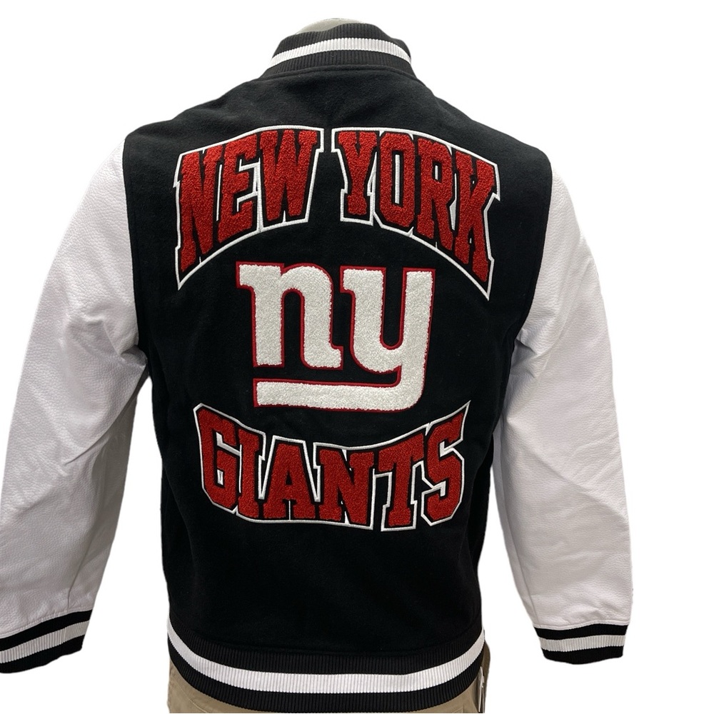 New Era NFL New York Giants Chenille Wool Blend Varsity Jacket Choose Your Size
